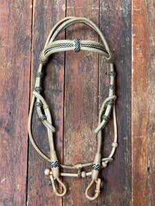 Deluxe Triple Browband Rawhide Headstall w/ Throat Latch - Out of stock