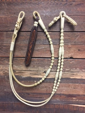 Romal Reins 18 Plait GM Pattern Natural Color