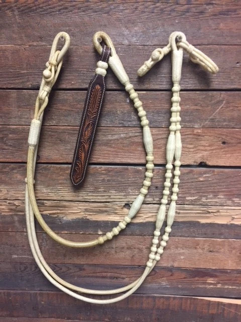 Romal Reins 18 Plait GM Pattern Natural Color